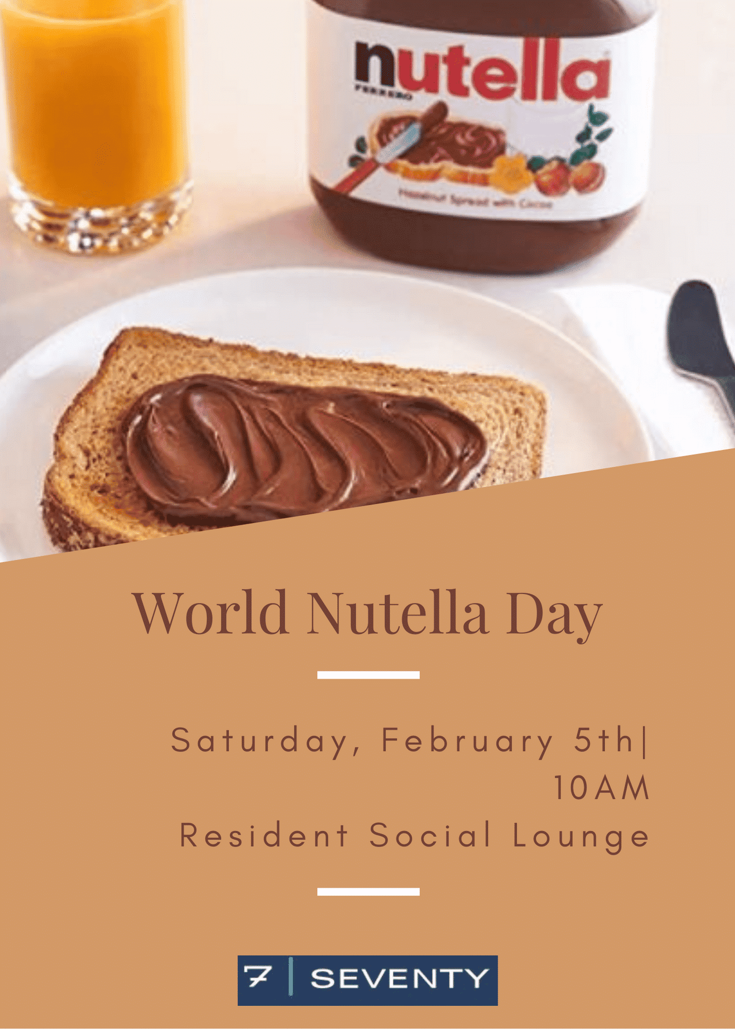 Apartments in Houston’s Energy Corridor Celebrate World Nutella Day with delicious nutella treats at Apartments in Houston's Energy Corridor.